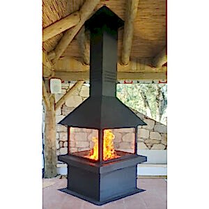 90'lık Orta Şömine